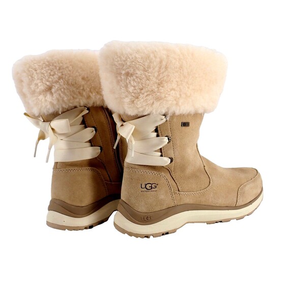 UGG Pure ingalls Sand Beige Womens Sz 8 Waterproof Leather Lace Snow Boots New - Picture 6 of 16